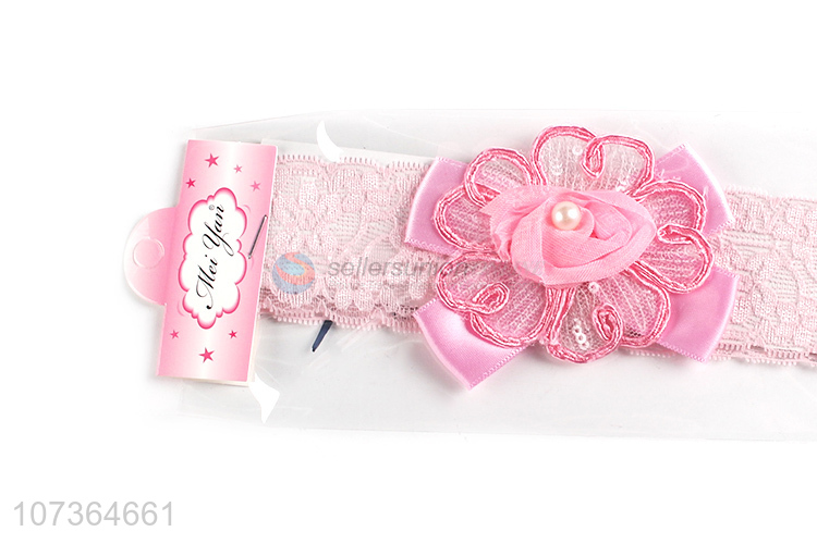 Contracted Design Toddler Girls Hairbands Flowers Bow fashion Lace Headband