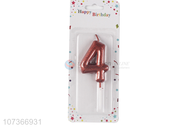 New Product Number 4 Cake Birthday Candles Digital Candles