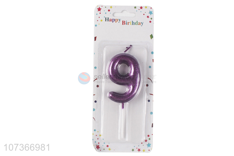 New Design Happy Birthday Number 9 Cake Birthday Candle