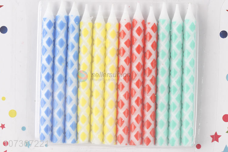 Bottom Price Birthday Party Cake Decoration Colored Candles And Holders