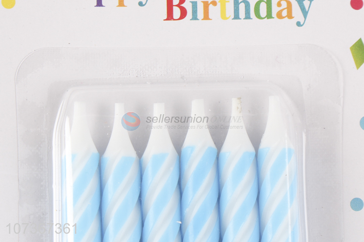 Hot Sale Party Decor Supplies Colored Birthday Candles And Holders