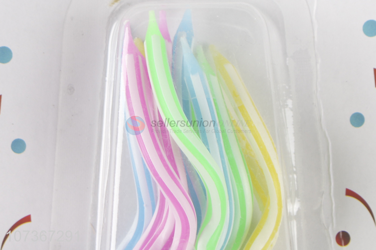 Best Price Creative Birthday Cake Curved Rainbow Birthday Candle Set