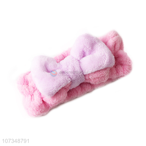 Wholesales Girls Cute Face Washing Plush Hairband