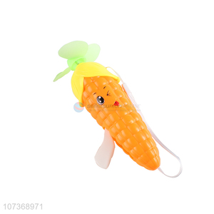 Best Sale Kids Portable Cartoon Corn Hand Pressure Plastic Mini Fan