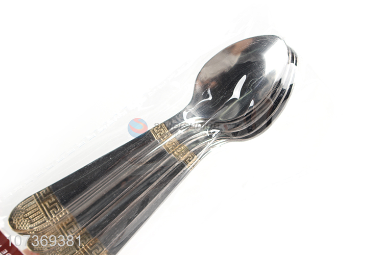 Superior quality metal tableware set stainless steel coffee spoon