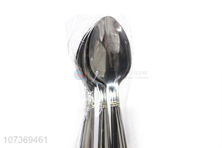 Latest arrival stainless steel tableware cutlery metal dinner spoon