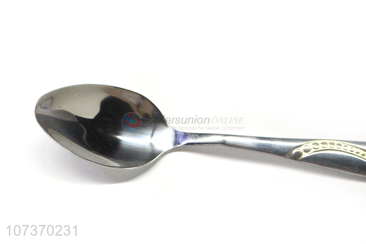 Latest style metal flatware set stainless steel dinner spoon