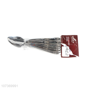 Promotional items stainless steel tableware cutlery metal dinner spoon