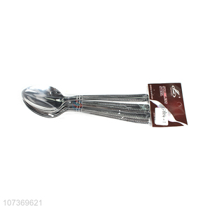 Good quality metal tableware set stainless steel dinner spoon