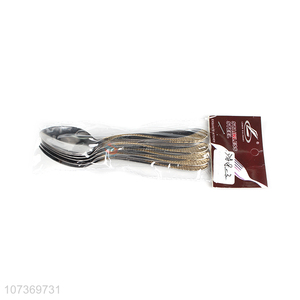 Factory direct sale stainless steel cutlery tableware set metal spoon