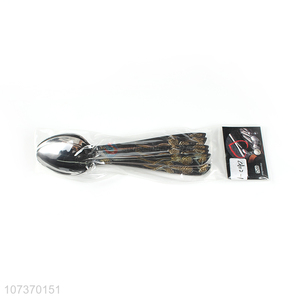 Suitable price kitchen cutlery stainless steel spoon metal flatware