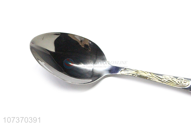 China supplier kitchen cutlery stainless steel spoon metal flatware