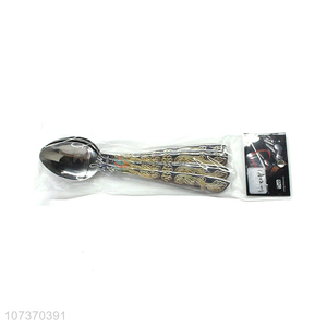 China supplier kitchen cutlery stainless steel spoon metal flatware