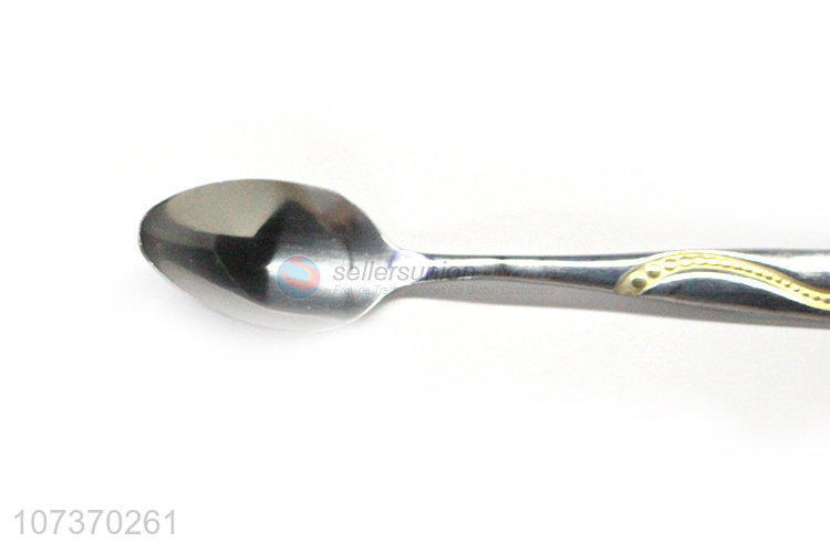 China manufacturer stainless steel tableware cutlery metal coffee spoon