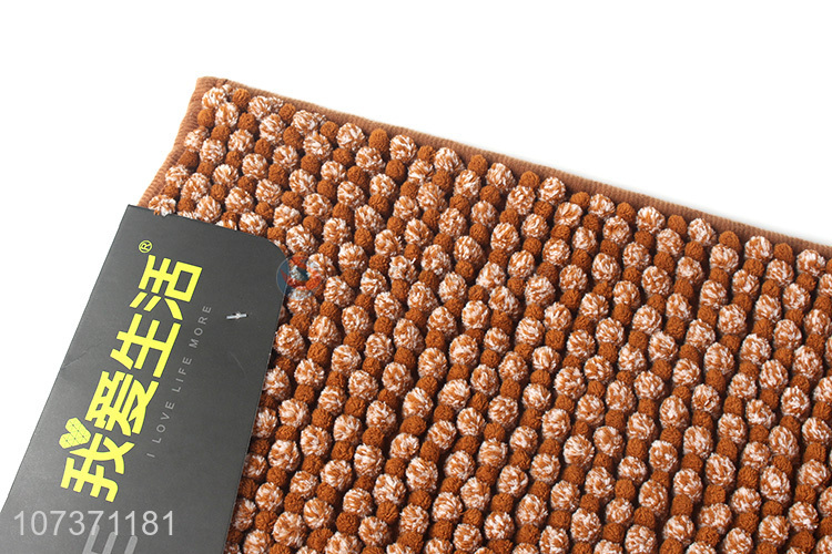 Latest arrival soft micorfiber chenille floor mat non-slip door mat