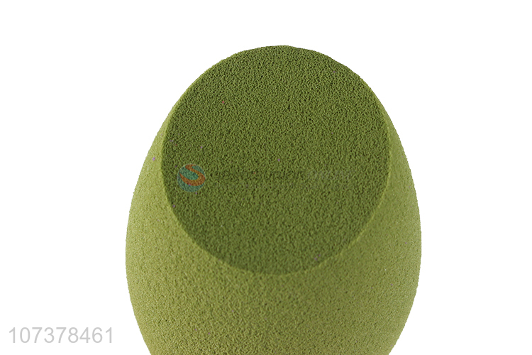 Hot selling 3D bevel olive shape women cosmetic powder puff makeup sponge