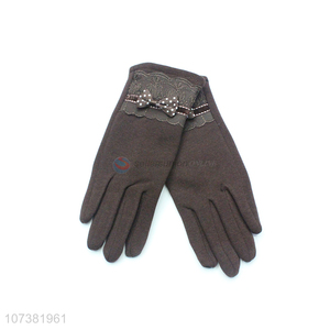 Wholesale Fashion Winter Mirco Velvet Gloves Women Gloves