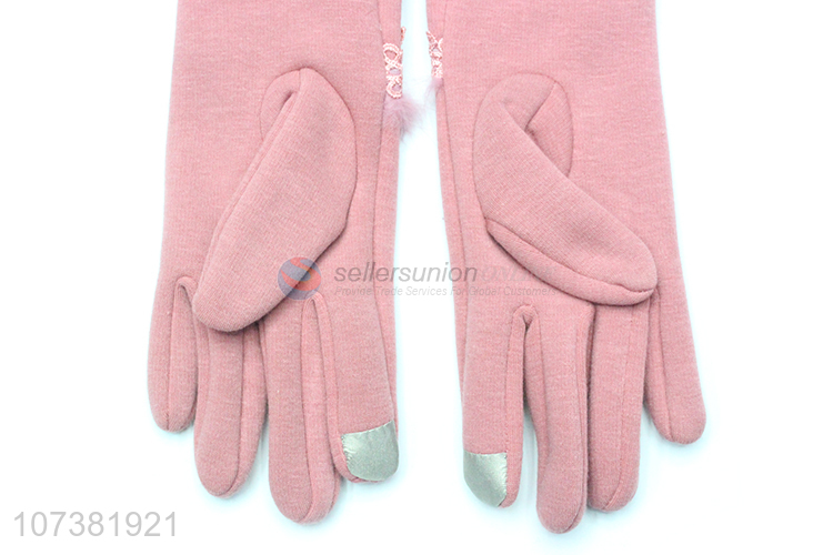 Most Popular Ladies Winter Warm Gloves Mirco Velvet Gloves