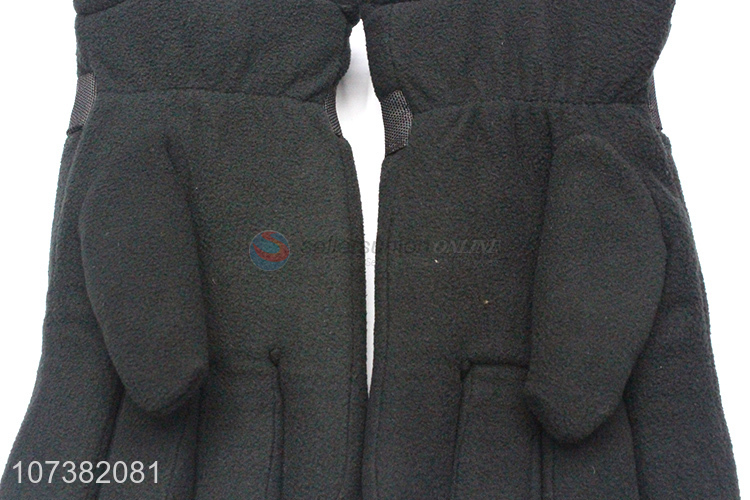 Factory Price Men Windproof Winter Warm Polar Fleece Gloves