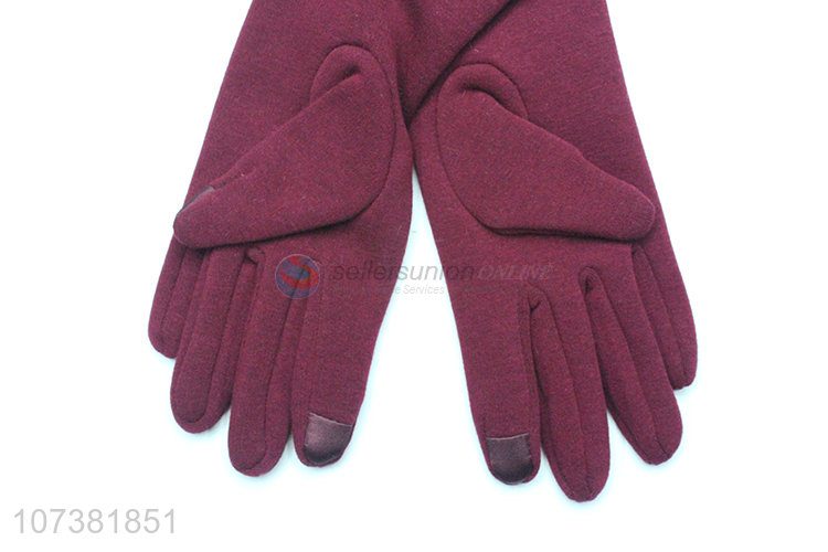 Fashion Outdoor Keeping Warm Gloves Ladies Winter Mirco Velvet Gloves