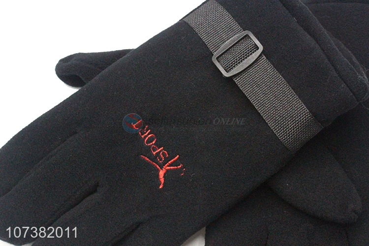 Reasonable Price Men Winter Warm Outdoor Polar Fleece Gloves