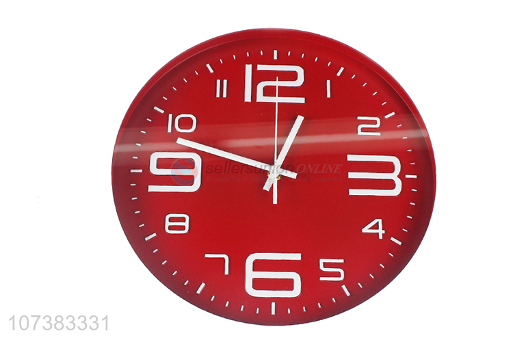 New Arrival Modern Decorative Round Plastic Wall Clock