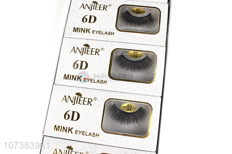 Hot Selling 6D Imitation Mink Hair False Eyelashes Natural Dense Realistic Eyelashes