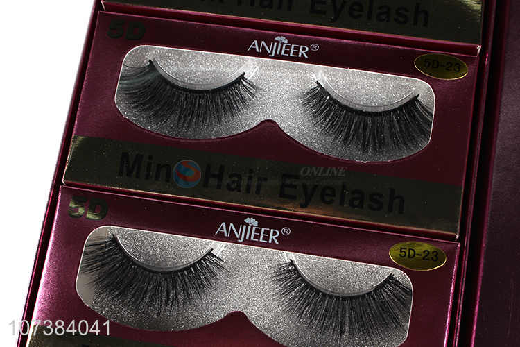 Hot Selling 5D Imitation Mink Hair False Eyelashes Realistic Eyelashes