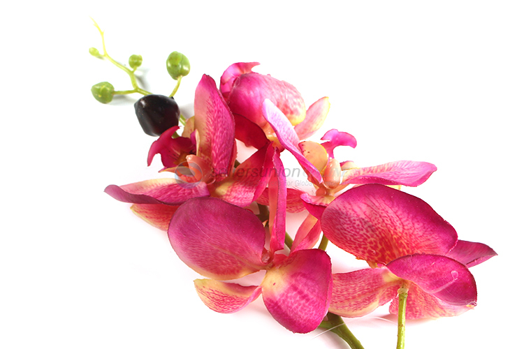 Hot selling delicate cloth flower artificial orchid fake flower