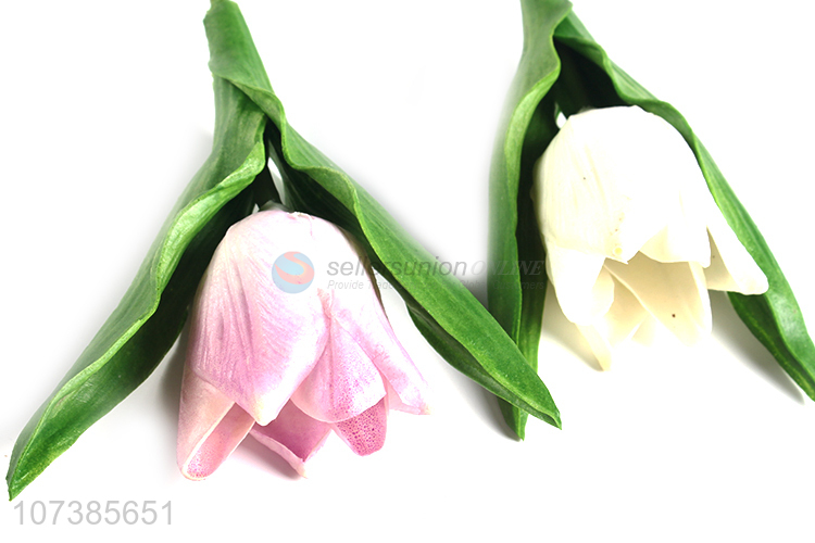 China supplier room decoration simulation tulip flower cloth flower