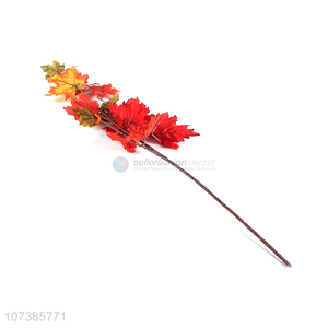 Bottom price garden decoration artificial maple leaf false leaf