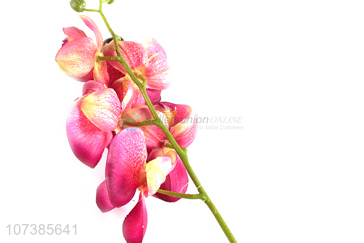 Hot selling delicate cloth flower artificial orchid fake flower