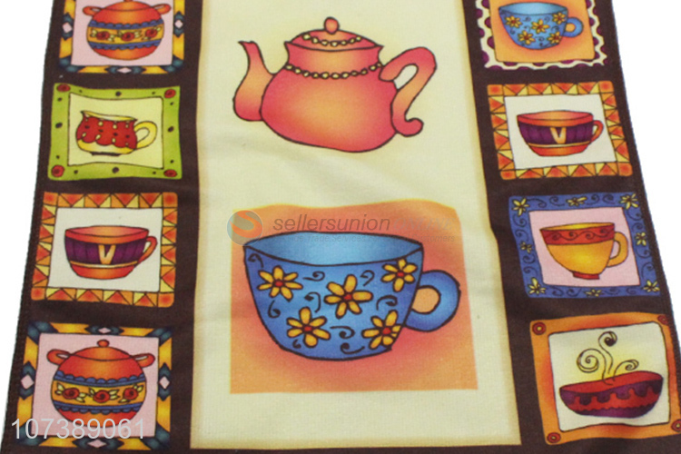 Good Quality Tea Set Pattern Microfiber Tea Towel