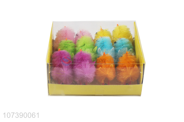 Wholesale Price Easter Decoration Cute Mini Colorful Chicks