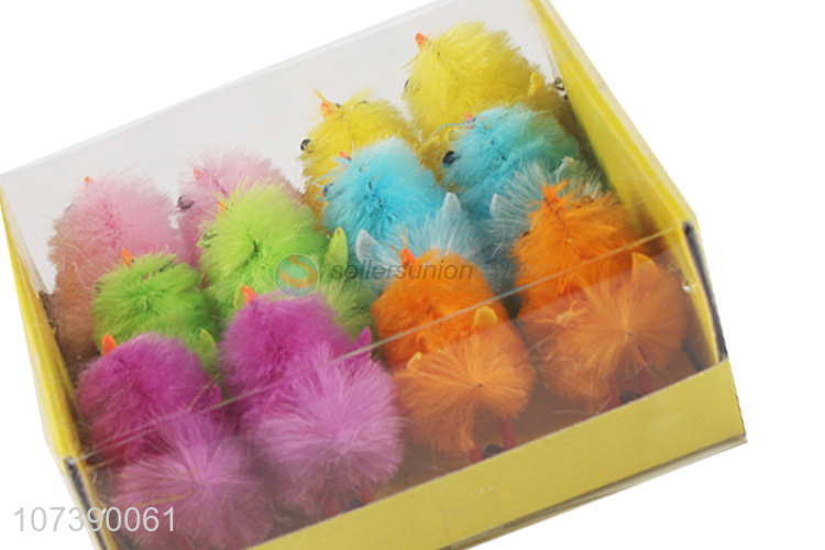 Wholesale Price Easter Decoration Cute Mini Colorful Chicks