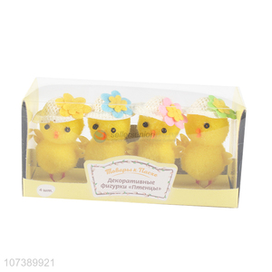 Wholesale Unique Design 4Pcs Easter Chicks For Easter Decoration