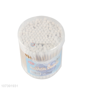 Wholesale Eco-Friendly Wooden Stick Disposable Cotton Swabs With Plastic Box