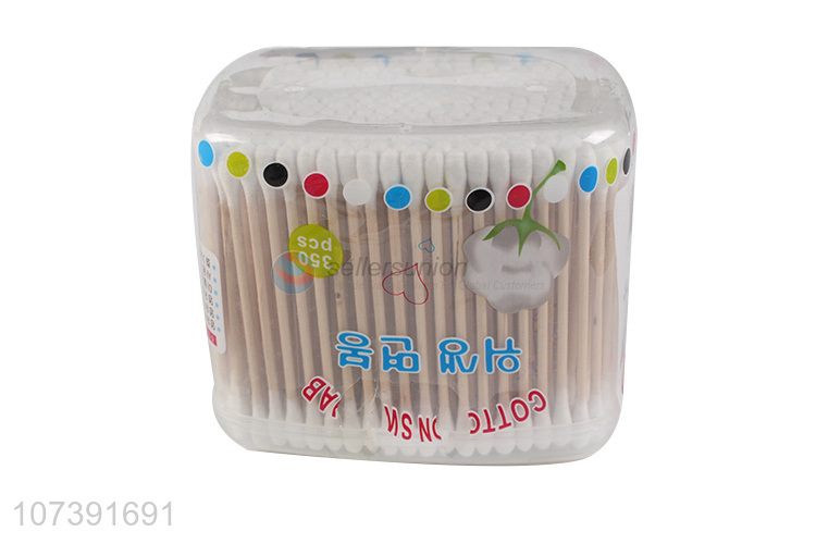 Good Quality Double Heads Cotton Swabs With Wooden Stick