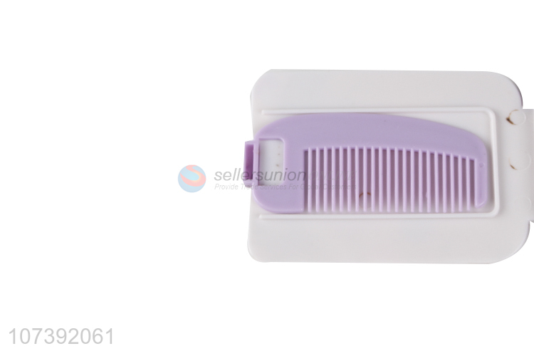 Bottom Price Plastic Pocket Compact Cosmetic Mirror Comb Set