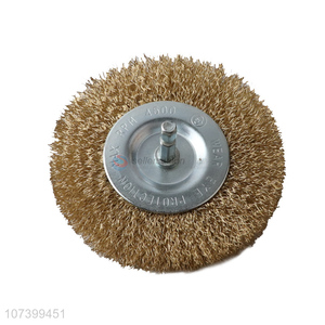 Hot sale circular steel wire wheel brush bevel bench grinder wire brush