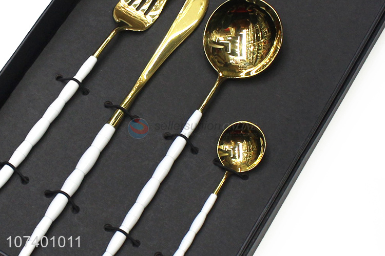 Wholesale price upscale stainless steel tableware cutlery gift box