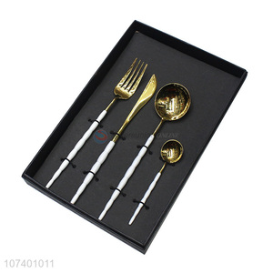 Wholesale price upscale stainless steel tableware cutlery gift box