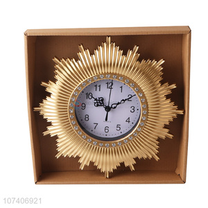 Creative personalized gold European style wall clock decorative hanging clocks