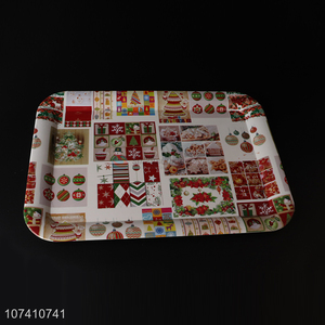 Cheap price christmas style serving tray for food