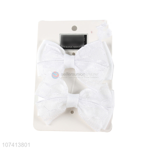 Reasonable price delicate bowknot hair ties elastic hair ring