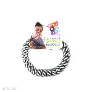 Popular products stripes printed telephone wire bracelet fashion accessories