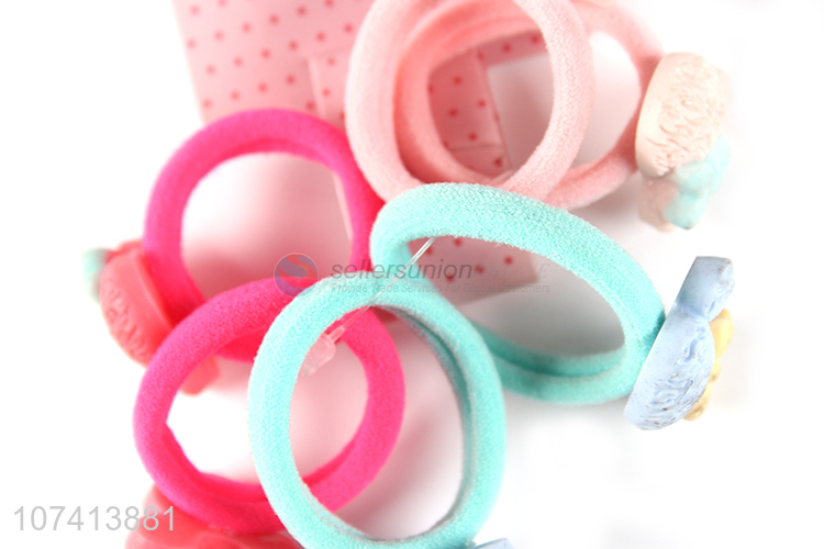 Good market resin ornaments hair ring kids hair rope