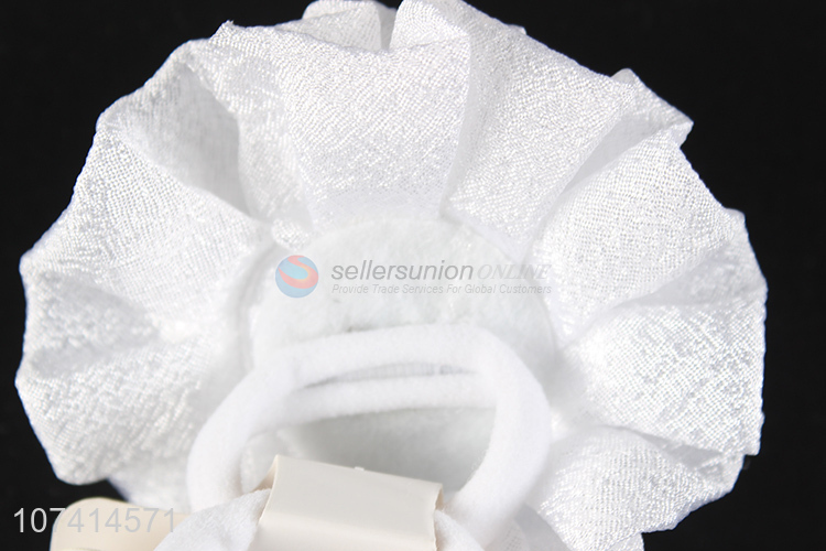 Recent design delicate 3d flower hair ties elastic hair ring