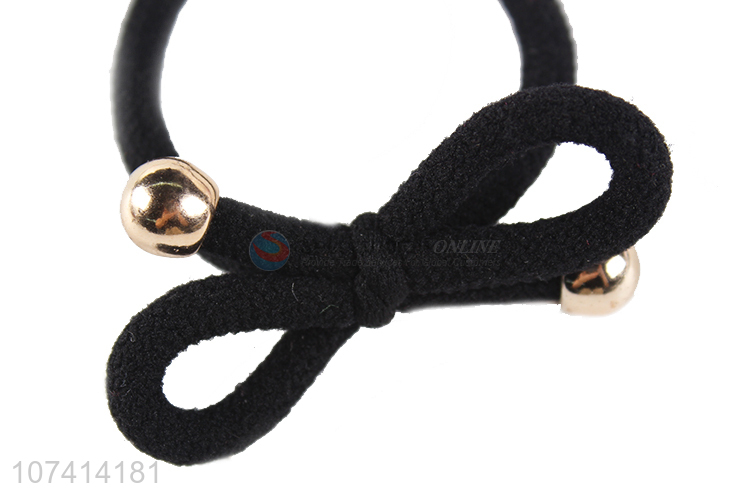 Factory direct sale bowknot hair ring custom hair accessories