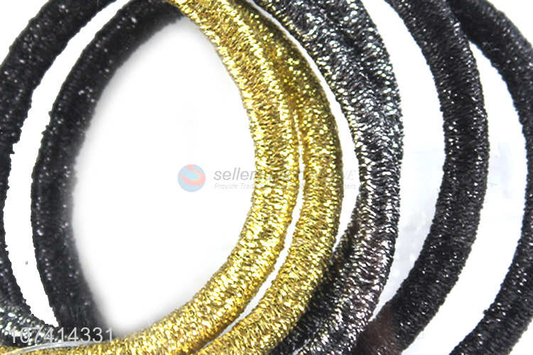 Hot selling glitter hair ties elastic hair ring